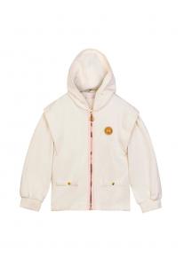 Толстовка ESCADA Girls Zip-up sweatshirt, Snow White/White