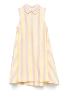 Платье с вышитым логотипом FENDI KIDS, розовый