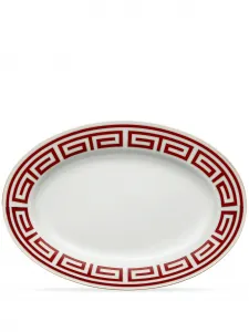 Овальное сервировочное блюдо Labirinto (40 см) Ginori 1735, красный