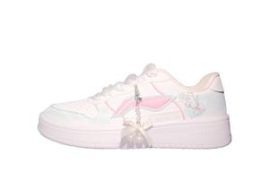 Скользоустойчивые износостойкие низкие скейтерские туфли для женщин LINING, белый