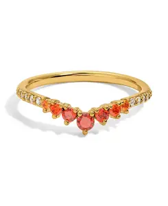 Кольцо с искусственным кубическим цирконием Girls Crew, may