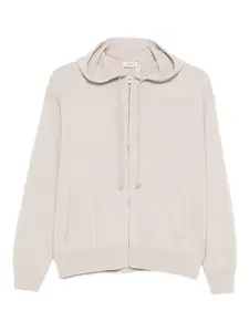 Толстовка с капюшоном на молнии Agnona, нейтральный