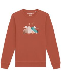 Свитер Watapparel Sweatshirt Night & Clouds, светло-коричневый