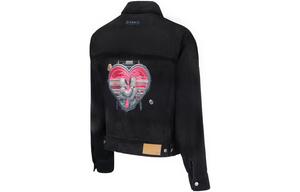 LiNing Джинсовая куртка унисекс черная, Black