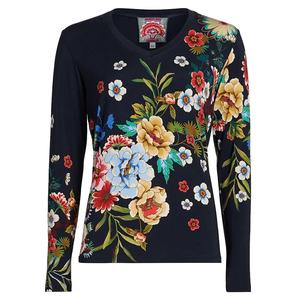 Женская футболка с длинными рукавами и V-образным вырезом Johnny Was Janie Favorite, Advestia, advestia