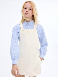 Детское безрукавное платье-сарафан Harper из хлопка Mango, Light Beige