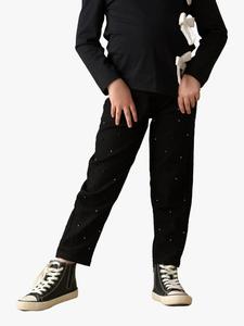 Детские джинсы с бисером Angel & Rocket, Black