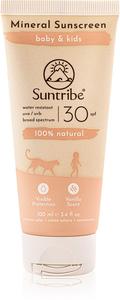 Детский минеральный солнцезащитный крем для лица и тела с минеральным защитным эффектом для детей Suntribe, 100 мл