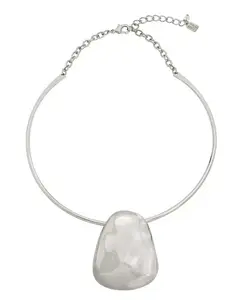 Скульптурное ожерелье из проволоки с подвеской Robert Lee Morris Soho, silver