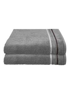 Полотенце для ванной Schiesser set Skyline Color 2 teilig, темно-серый