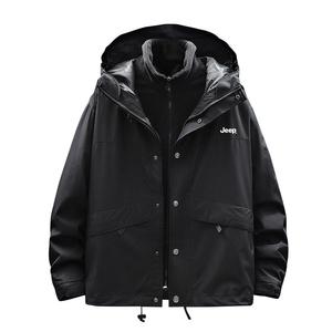 Уличная куртка унисекс Jeep, Светло-армейский зеленый (3-в-1)