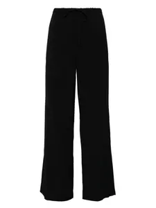 Полосатые брюки с кулиской TOTEME, черный