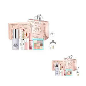 Полный набор макияжа Fresh Look Girlish для создания естественного тона кожи, выравнивания и осветления с эффектом "без макияжа" BOB