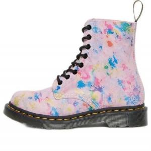 Кроссовки 1460 pascal rainbow suede lace up boots 'pink' Dr. Martens, розовый