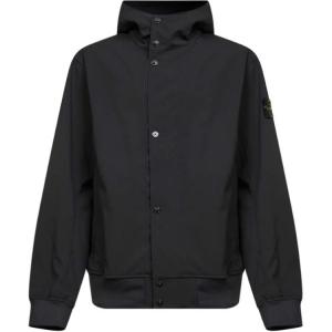 Худи на молнии STONE ISLAND, черный