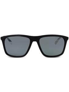 Emporio Armani солнцезащитные очки в квадратной оправе, черный