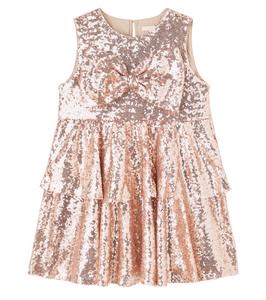 Платье с пайетками и бантом Rosie Konges Sløjd, Smoke Gray