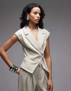 Твиловый жилет строгого кроя из джерси ASOS DESIGN