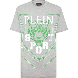 Футболка с тигром Plein Sport, цвет grau