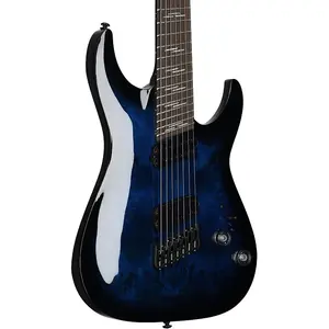 Электрогитара Schecter Omen Elite-7 Multiscale, 7-струнная, синие градиентные тона