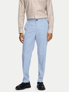Узкие брюки для костюма 16092419 Selected Homme, голубой