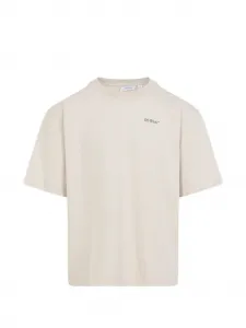 Футболка с графическим принтом Half Arrows OFF-WHITE, бежевый