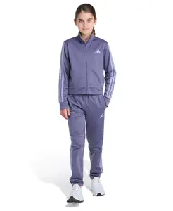 Детский комплект для девочек 2T-6X: куртка и джоггеры Regular Fit Adidas, фиолетовый