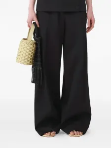 Брюки с плоским передом Fabiana Filippi, черный