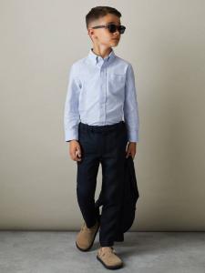 Детская рубашка Greenwich из хлопкового оксфорда Reiss, Soft Blue