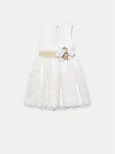 Элегантное платье regular fit 5037 Abel & Lula, экрю