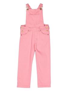 Mini Rodini комбинезон с вышитым логотипом, розовый