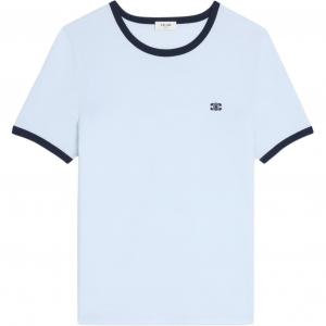 CELINE Футболка SS25 Regular женская silver blue