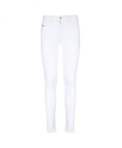 Узкие джинсы с металлическими пуговицами Diesel, белый