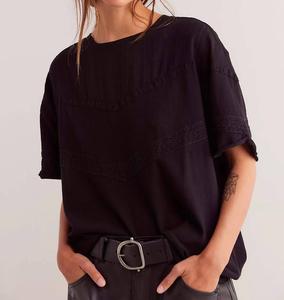 Футболка с коротким рукавом Dorothy черного цвета Free People, черный