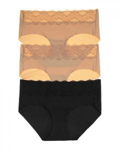 b.bare Хипстеры, набор из 3 шт. b.tempt'd by Wacoal, мультиколор