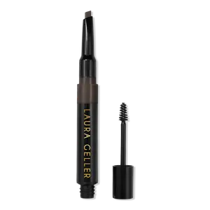 Водостойкий карандаш и гель для бровей Sculpt-n-Stay LAURA GELLER, Dark Brown (for medium brown to dark brown hair)