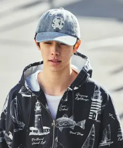 Выцветшая джинсовая кепка с логотипом NSC