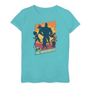 Фиолетовая футболка с плакатом для девочек 7–16 лет Disney/Pixar's Incredibles 2 Licensed Character