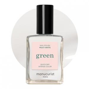 Лак для ногтей Green Nail Polish Milky White - Natural Classic 9-Free Vegan