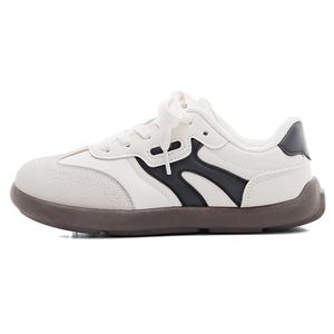 HUANQIU Износостойкие, легкие и дышащие низкие кроссовки для скейтбординга, женские, бежево-черные