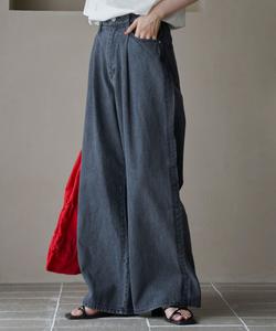 Заправленные в боковую часть штанин широкие джинсы Coen, цвет Dk.Gray