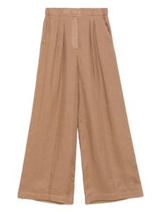 Брюки со складками Lorena Antoniazzi, коричневый