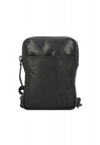 Сумка через плечо Bronco кожаная 13 см SPIKES & SPARROW, черный