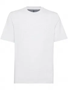 Меланжевая футболка Brunello Cucinelli, серый