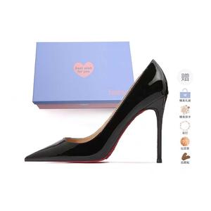 Xingdiman Женские туфли на тонком каблуке, черный подарочный набор