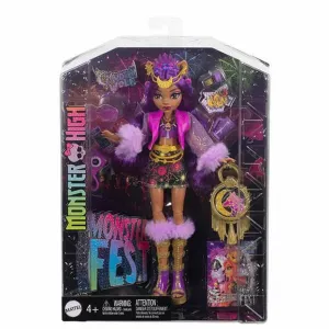 Детская кукла Monster High Clawdeen Festival doll, розовый