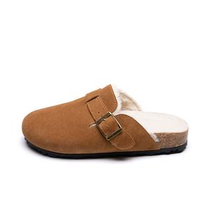 Сандалии с закрытым носком женские ZHR, Camel[Light Fleece Style]