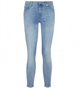Джинсы Skinny B(air) средней посадки 7 For All Mankind, Bair Mirage Light Blue