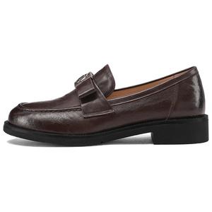 GOLDLION Женские лоферы черные с кофейным оттенком, цвет Coffee