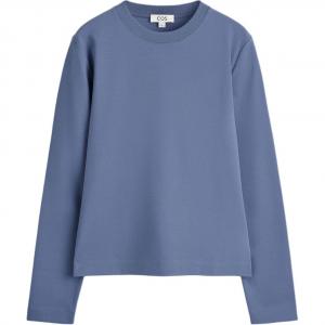 COS Футболка женская Blue Crew Neck Moderate